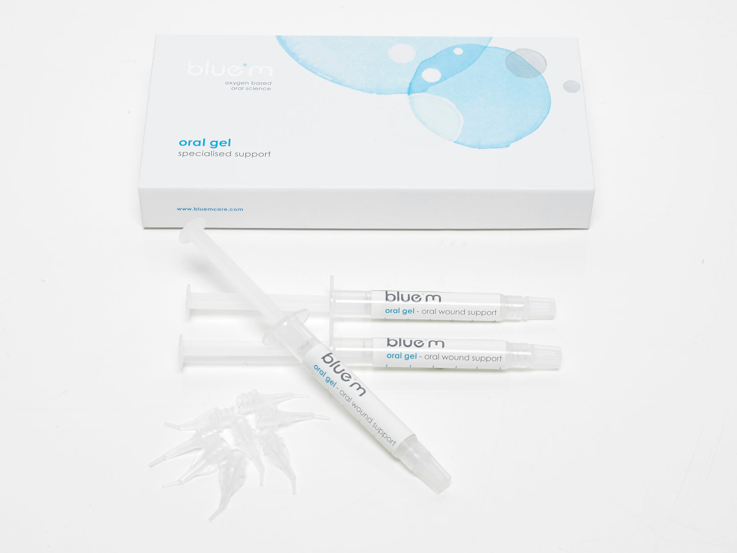 blue®m - set 3x oral gel applicator 3ml