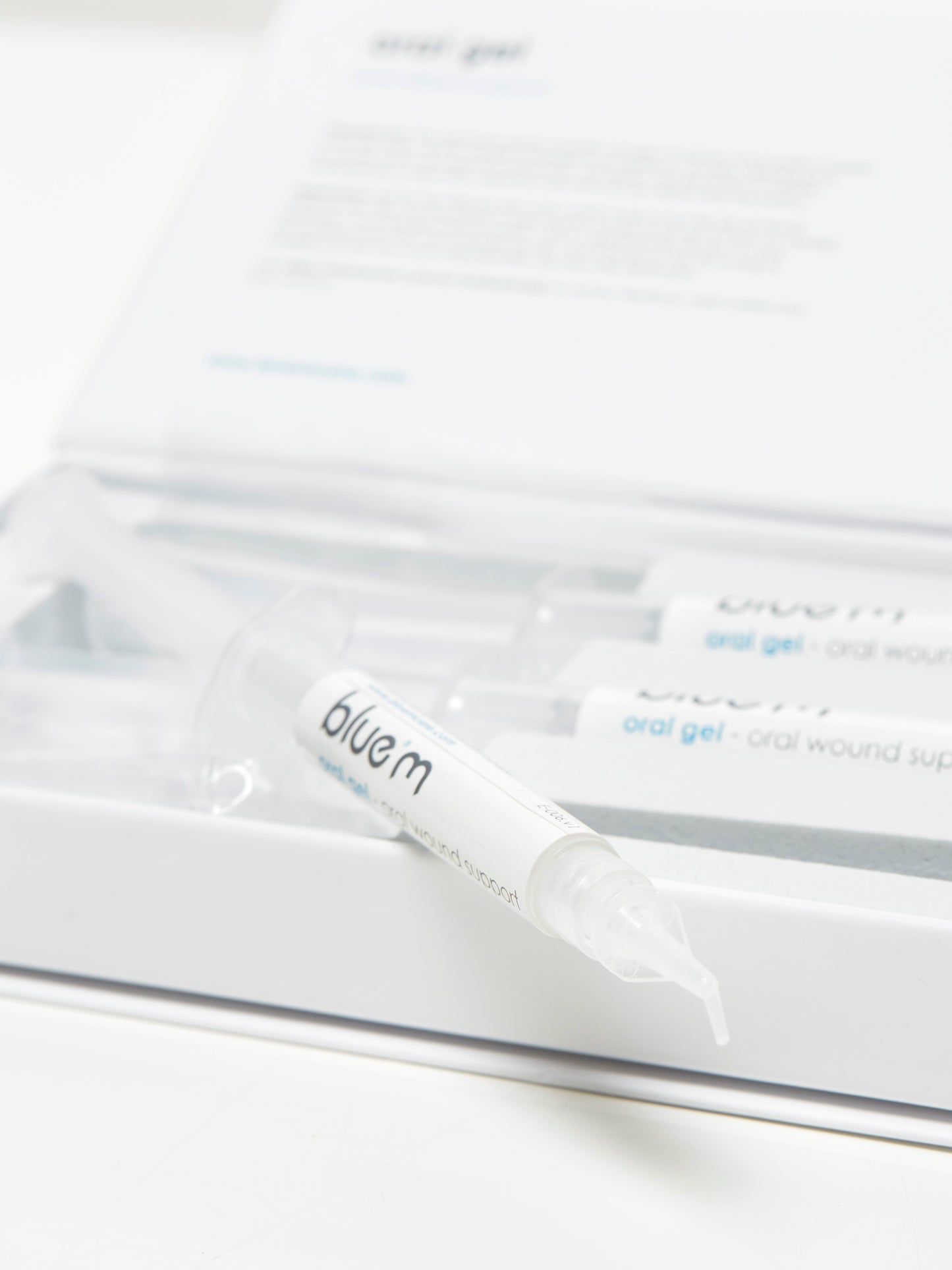 blue®m - set 3x oral gel applicator 3ml