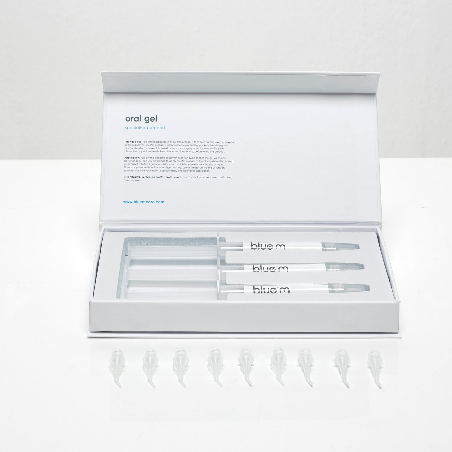 blue®m - set 3x oral gel applicator 3ml